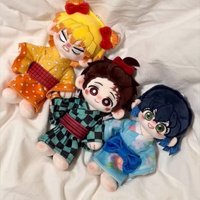 15cm Anime Demon Slayer Cotton Doll Yoriichi Kindness Izo Cute Attribute Figure Dolls Gifts