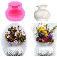 Flower Vase Shape 3D Silicone Mold Vase Fondant Mold Cake Decorating Chocolate Gumpaste Soap Mould