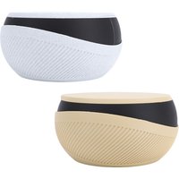 Double Layered Dried Fruit Bowl Plastic Snacks Bowl with Shell Storage for Nut Pistachios Cherries Popcorn Candy