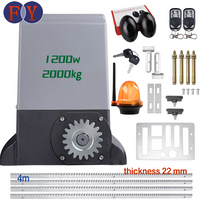 FUYUN FY-ODM-01L 1200W 220V 2000kg Start/Stop Sliding Gate Motor Kit with 22mm Rack IP44 Protection Garage/Shed Use