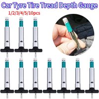Car Tyre Tire Tread Depth Gauge Meter Auto Tire Wear Detection Measuring Pen Pen Color Coded Digital Caliper Monitoring Tool
