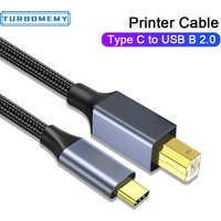 USB C to USB B 2.0 Printer Cable Electronic Organ AdapterType C USB B Fax Machine Scanner Cord For PC Handsets Laptop MacBook