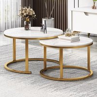 Coffee table living room household round table simple modern small apartment sofa side few creative light luxury Nordic balcony