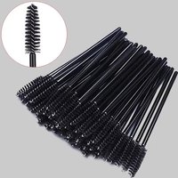 50 Pcs/Pack Black Disposable Eyelash Mascara Brushes for Eye Lashes Extension Eyebrow and Makeup Tool