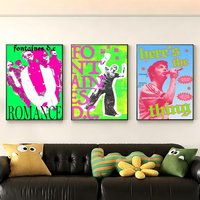 Music F-Fontaines D-DC Poster Wall Art Perfect for Bedroom, Living Room, Study and Office Decor