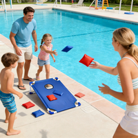 Bean Bag Toss Game Set, Outdoor Cornhole Throwing Toys For Camping Lawn Backyard Beach Pool, Family Party Fun Game