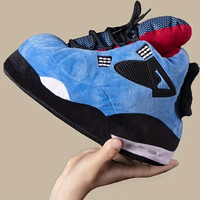 Women's/Men Winter Cotton Shoes Size 36-44 Cute Cartoon Animal Warm Home Plush Shoes Woman Male Foam Sneakers Bread Fat Slippers