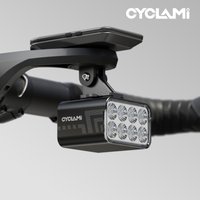 Bezprzewodowa, zdalnie sterowana lampka rowerowa do podnoszenia, 1800 lumenów, przednia lampa podnoszona, stop aluminium CYCLAMI CYC1800 do rowerów szosowych i górskich MTB.