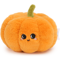 10CM Orange Color Creative Funny Pumpkin Fruit Vegetable Plush Soothing Toys Stuffed Plush Toys Soft Decoration
