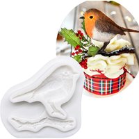 Robin Bird Silicone Mold Fondant Chocolate Sugarcraft Mold Cake Decorating Tools Baking Accessories