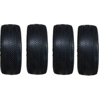 Yufung 4pcs 1/8 RC BUGGY TIRES 25 Super Soft 17mm Hex Pre-glued F804 Model For ARRMA Traxxas Redcat Losi Kyosho VRX HPI