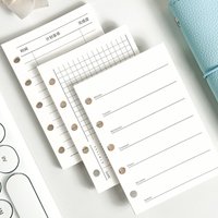 M5 Refill Insert Paper 40 Sheets Daily & Weekly Schedule Replacement Inner Sheets Loose Leaf Journal Notebook Refill Core