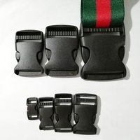 Four Black Adjustable Side-Release Plastic Buckles for Replacing Or Repairing Backpack Clips, Suitable for Backpacks, Adjustable