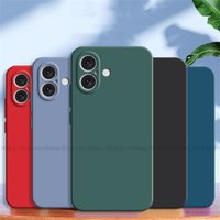 For iPhone 16 Case For Apple iPhone 16 Cover Funda Luxury TPU Shockproof Liquid Silicone Protective Phone Cover For iPhone 16