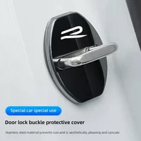 4Pcs Car Door Lock Cover Stainless Steel Cap Auto Accessories For VW GTI Polo Golf Passat Tiguan Arteon Touareg CC Taigo Caddy