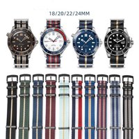 Superior Nylon Watchband for OMEGA Seamaster Seiko SKX007 Durable Bracelet Men Women 18/20/22/24mm Universal NATO Woven Strap