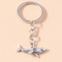 Cartoon Zinc Alloy Keyring Shark Keychain for Car Key Holder Women Men Handbag Pendant Keyrings DIY Jewelry Gifts