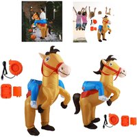 Inflatable Costume Funny Ride on Horse Costume Halloween Costume for Party Dress
