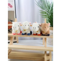Cute Horse Plush Pendant Women Kawaii Bag Accessories Car Key Ring Pendant Gift Accessories