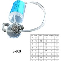 50pcs Fishing Hooks With Line Set Carbon Steel Double Fishing LineHook Fish Barbed Carp Fishing Tackle Part Accessories