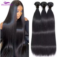 Straight Bundles Peruvian Hair Bone Straight Human Hair Bundles For Black Women 28 30 32 inch Bundles Human Hair Extension