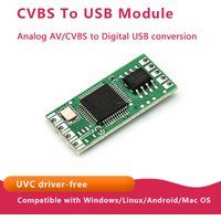 CVBS to USB Module Analog AV CVBS to Digital USB Conversion, UVC Driver Free, Compatible with Windows, Linux, Android and Mac OS