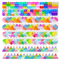 Mini Pop Fidget Keychain Toys for Kids 3-12 Stress Relief Portable Party Favors Goodie Bag Stuffers Bulk Pack