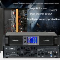 Paulkitson LA Serie Dual Channel 2X1500W Professional Power Amplifier Stage Audio Speaker AMP Amplifier Preamp for Stage Speake