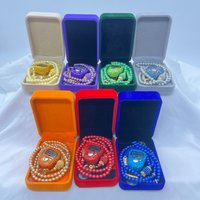 Prayer Beads & Digital Counter Set–2 Pack Prayer Gift,Meditation&Ramadan, Elegant Beads with LCD Finger Counter in Gift Box