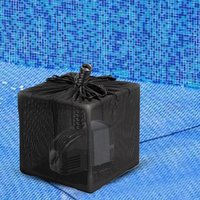 Anti-Clogging Cover Pump Filter Bag Media Bag With Drawstring Fine Mesh Screen For Garden Aquarium Fountain Outdoor Backyard