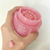 Collagen Pearl Filling Facial Cream Pink Niacinamide Vitamin C Moisturizing Hydrating Nourishing Capsule Cream Gentle Skincare