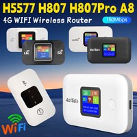 H807Pro H5577 WiFi Router Wireless 150Mbps 4G LTE Wi-Fi Modem Outdoor Plug& Play Mobile Hotspot Wifi Repeater With SIM Card Slot