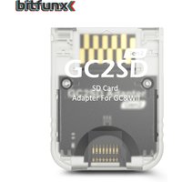 Bitfunx Transparent GC2SD Gen2 TF Card Reader Adapter Enhanced Speed Version for All NGC GameCube and Original Wii Game Console