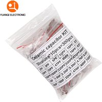 300pcs 50V Ceramic Capacitor Kit 2PF-0.1UF 30Values*10pcs Capacitance Assorted Set DIY Sample Pack