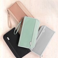 Daily & Vacation Passport Holder, Multi-slot Zippered Document Organizer Wallet for Passports, Airline Tickets, Cards and Cash