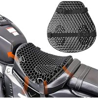 Motorrad Sitzkissen Stoßdämpfung 3D Honeycomb Mesh Motorrad Roller Sitz Pad Wasserdichte Motorrad Kissen Sitzbezug
