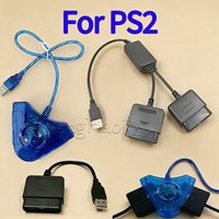 1PC USB Adapter For PS2 To PS3/PS3 To PS2 Game Controller PC Video Converter Computer Cable Dual Player Converter Adapter Cable