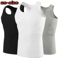 European and American Sizes Cotton MEN'S Vests Young MEN'S Sports Fashion Bottoming Vests Middle-aged and Old plus Size Vests