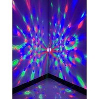 6W AC85-265V E27 LED Bulb Auto Rotating Colorful Crystal Strobe RGB Lamp Portable Creative Disco Lights