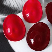 Exaggerated design sense of personality Encore red earrings for women temperament unique niche fashion earrings