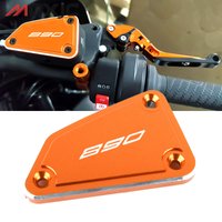 CNC Front Brake Fluid Reservoir Cap Cover Fuel Cap Pump Cover for KTM 890 Duke/R 2018-2022 890 Adventure/R 2020-2022