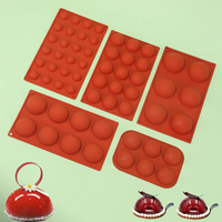 3D Ball Round Half Sphere Silicone Molds for DIY Baking Pudding Mousse Chocolate Cake Mold Kitchen Accessories Tools