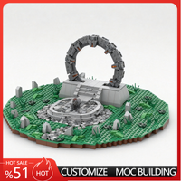 978 PCS Chulak Stargate Scene Building Blocks MOC Model Assembly Toy Educational Home Decoration Birthday Special Gift For funs