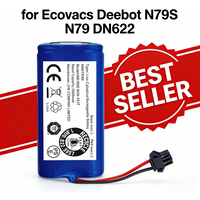 For Ecovacs Deebot N79S N79 DN622 & Eufy RoboVac 11 11S 12 15C Battery 14.4V 2600mAh Replacement for Robot Vacuum Cleaner Parts