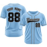 Custom Embroidered Baseball Jersey - Personalized Name Number Logo Team & Game Sports Uniform Hiphop for Baseball Fans Mens