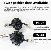 HF Radio Shortwave Choke Coil 1.8-30MHz Anti-Interference Magnetic Ring Balun EM-25 EM-43 200W 1000W