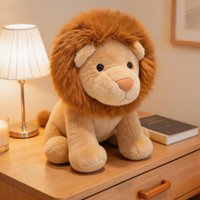30/40CM Cute Cartoon Lion Plush Toy Lifelike Downy Male Stuffed Doll Soft Appease Pillow For Birthday Gift