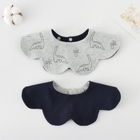 Korean Style Newborn Baby Cotton Bib Floral Pastoral Baby Burp Bandana Unisex Saliva Towel for Boys And Girls