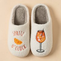 Aperol Spritz Slippers Spritz O'Clock Cozy Comfy Fluffy Slippers For Women Bachelorette Party Bridal Shower Girl Daughter Gift
