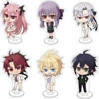 10CM Anime Seraph of the End Hyakuya Yūichirō Mahiru Hiiragi Ferid·Bathory Cos Acrylic Figure Stand Cute Gifts Ornaments
